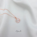 Celeste Orbit Pendant – 925 Silver in Rose Gold