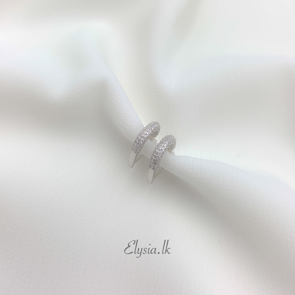 Luna Pavé Hoop Earrings