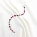 Scarlet Halo Tennis Bracelet