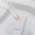 Aurora Butterfly Pendant – 925 Silver in Rose Gold