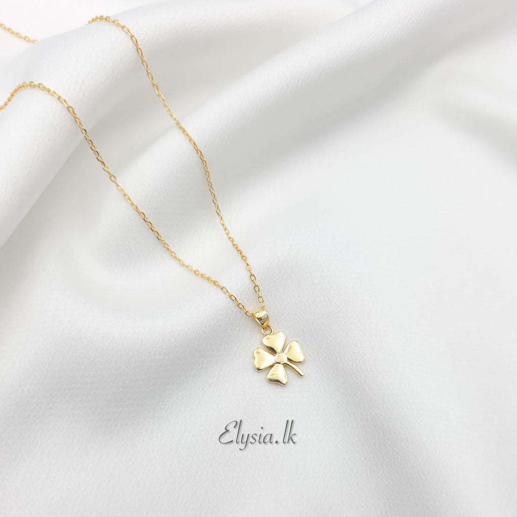Lucky Clover Gold Necklace