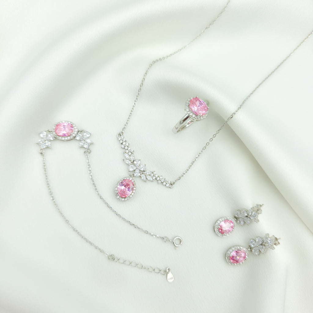 Pink Blossom Jewelry Set