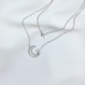 Celestial Moon & Star Pendant Necklace