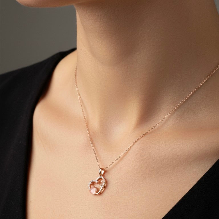 Elysia Radiant Heart Pendant Necklace