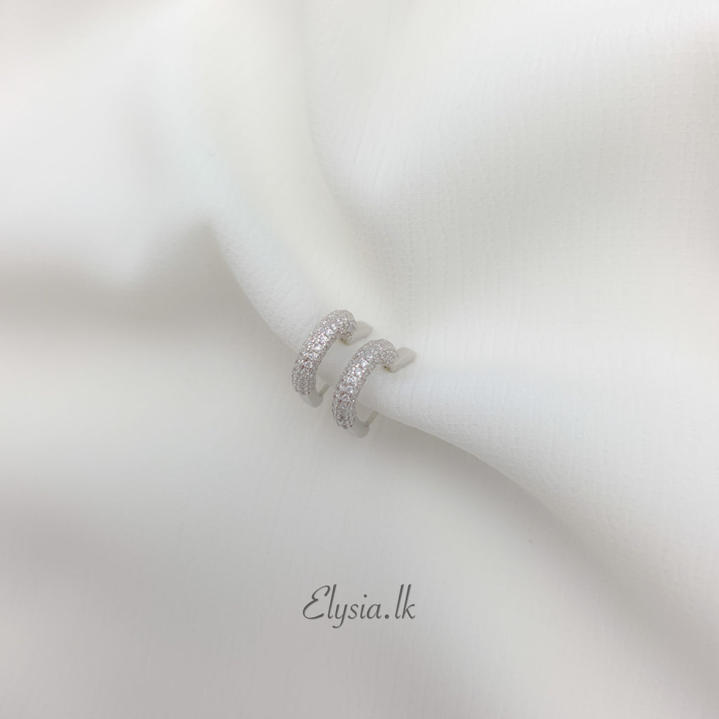 Luna Pavé Hoop Earrings