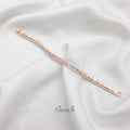 Luna Dual-Tone Tennis Bracelet – 925 Silver in Rose Gold