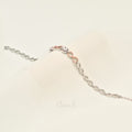 925 Silver Two-Tone Infinity Bracelet