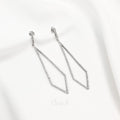 925 Silver Geometric Drop Earrings