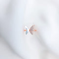 925 Sterling Silver Rose Gold Plated Butterfly Ring