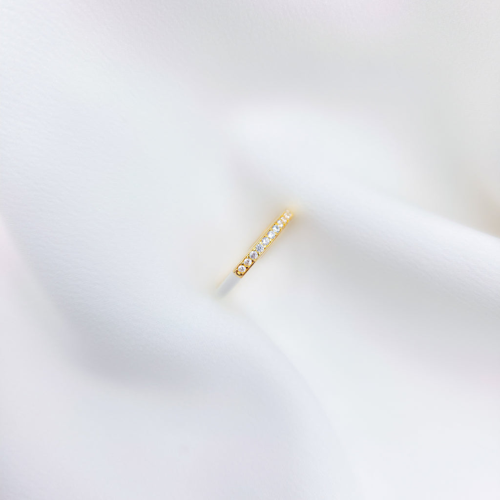 925 Silver Gold Plated Minimal Open Ring – Elegant Adjustable Band